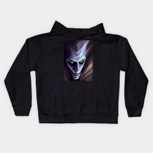 FRIGHTENING YELLOW EYED HALLOWEEN VAMPIRE Kids Hoodie